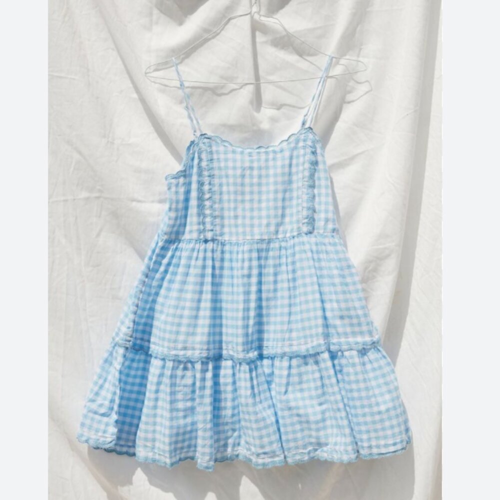 ⭐️ UO Hanna Rayon Tiered Frock Hipster Hippie Artsy Cottage Coquette Mini Dress